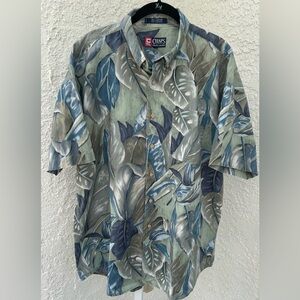 Ralph Lauren Chaps Men’s Hawaiian Tropical Palms Shirt -Size XL